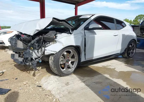 2020 Hyundai Veloster Turbo R-Spec z USA, uszkodzony, nr VIN KMHTH6AB4LU030510